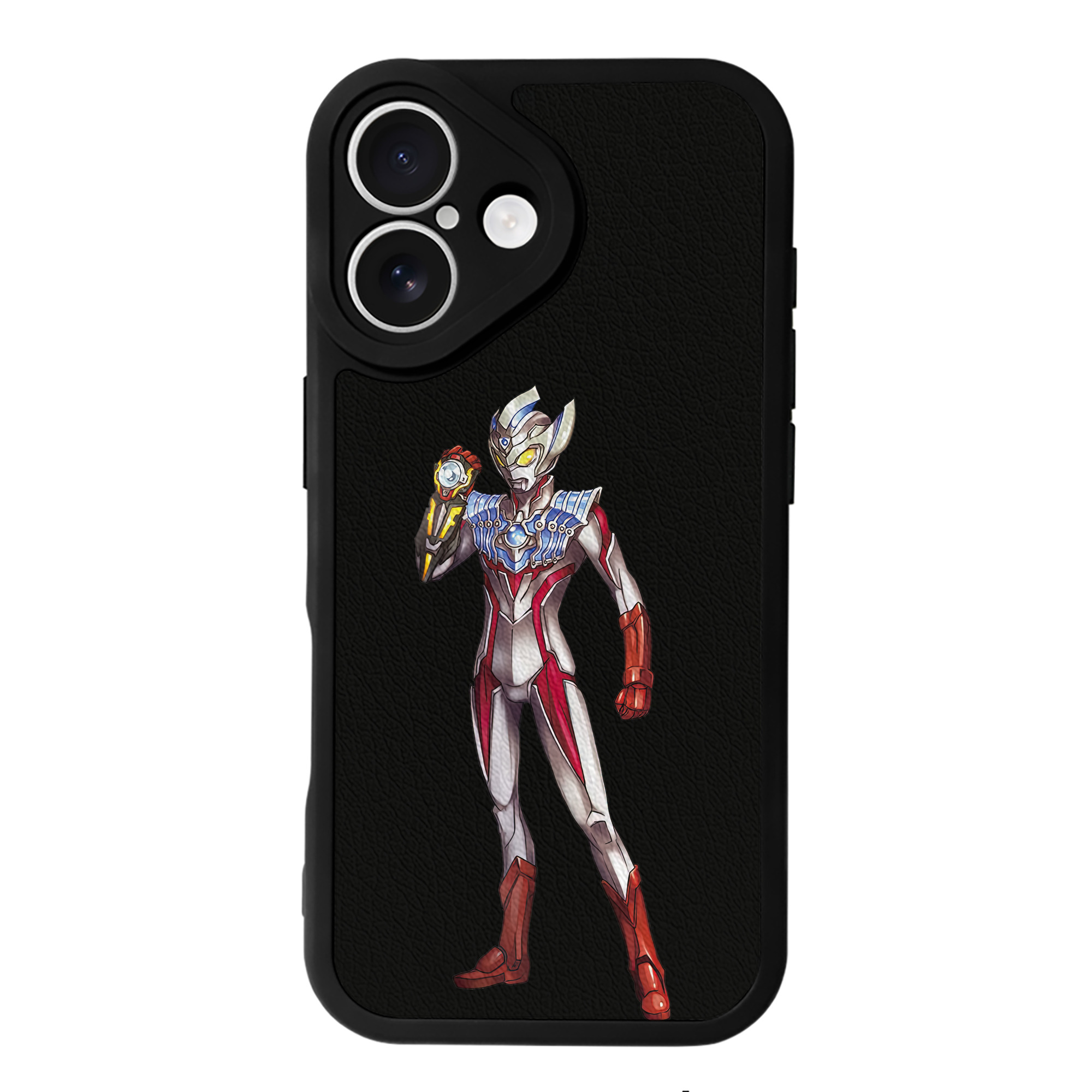 （画像用） ウルトラマン Ultraman 【iPhone 16シリーズ対応】シリコンスマホケース（レザー調） 材質：シリコン